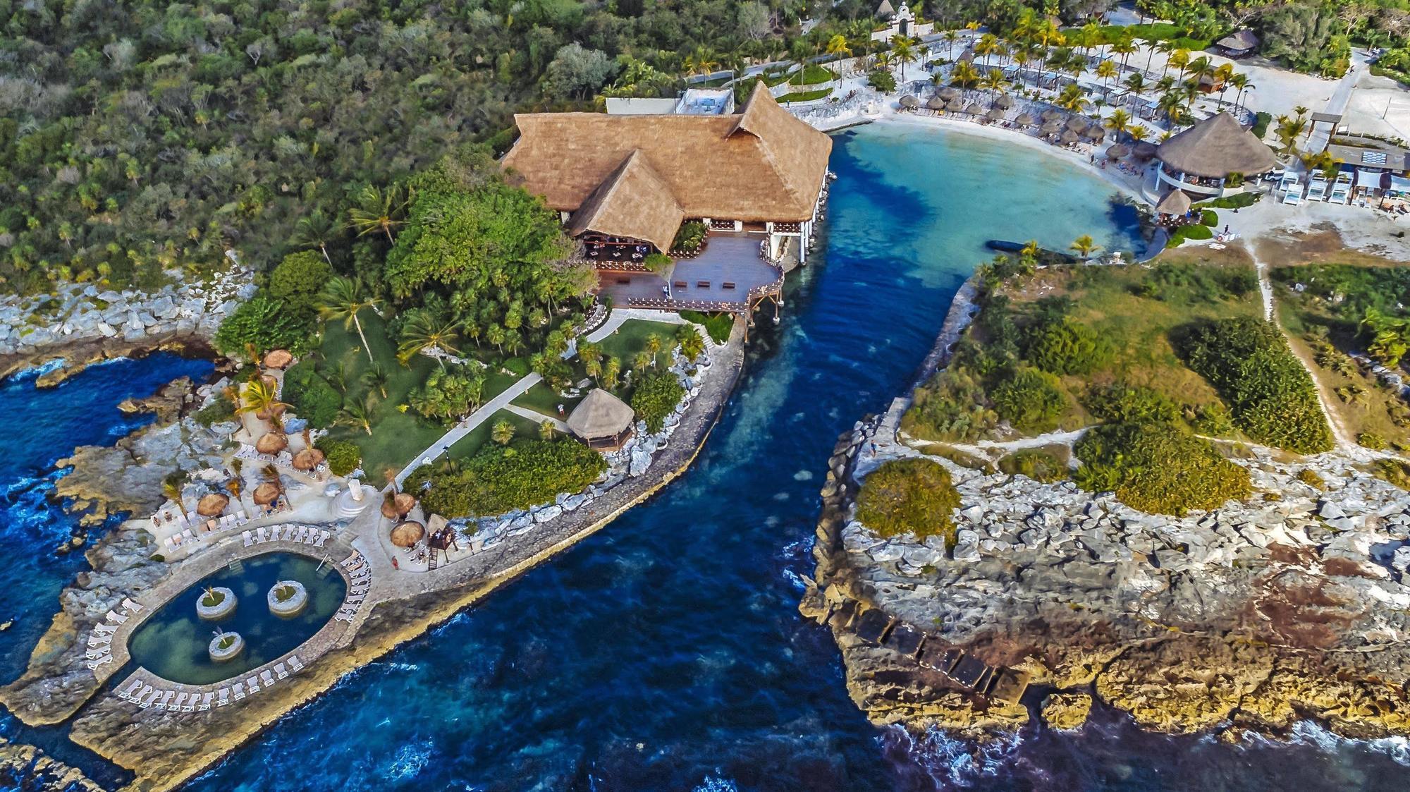 Occidental at Xcaret Destination - All Inclusive Xcaret Park Esterno foto Aerial view of the lazy river